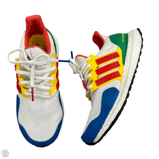 Shoes Sneakers By Adidas In Blue & Green, Size: 5