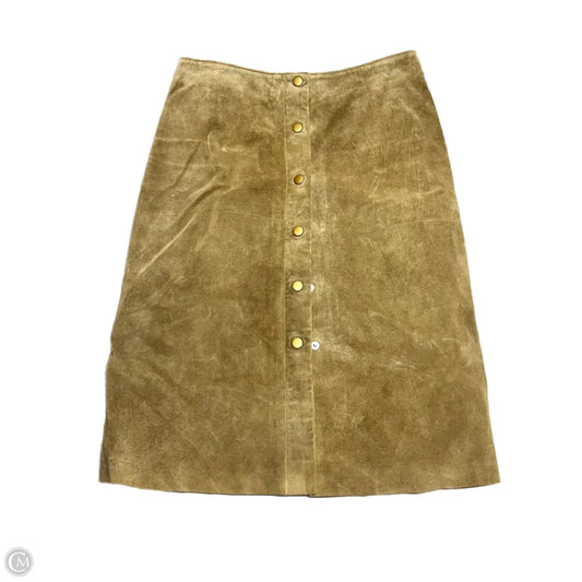 Skirt Midi By Banana Republic In Tan, Size: 6