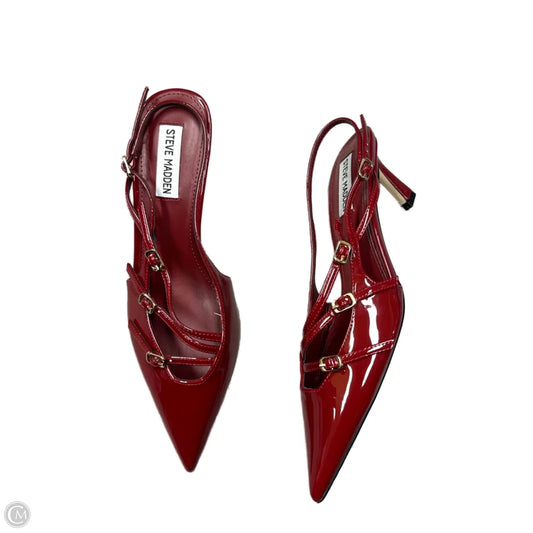 Shoes Heels Kitten By Steve Madden In Red, Size: 8