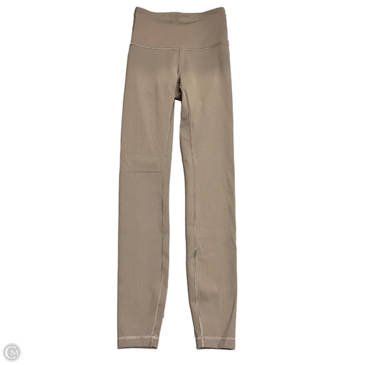 Athletic Leggings By Lululemon In Brown, Size: 0