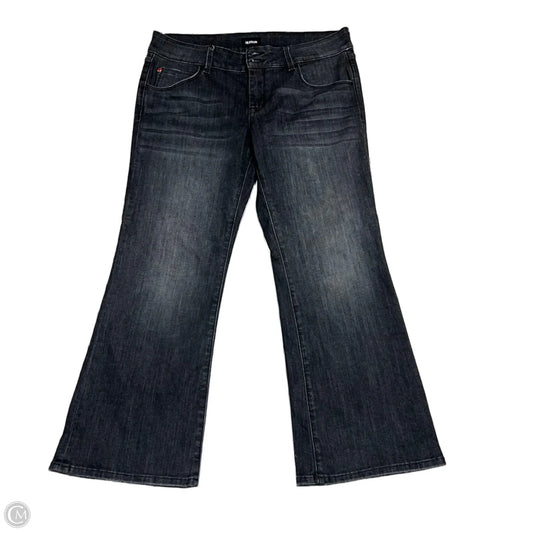 Jeans Flared By Hudson In Grey Denim, Size: 12