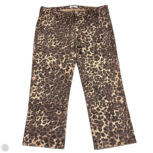 Jeans Boyfriend By Abercrombie And Fitch In Leopard Print, Size: 18