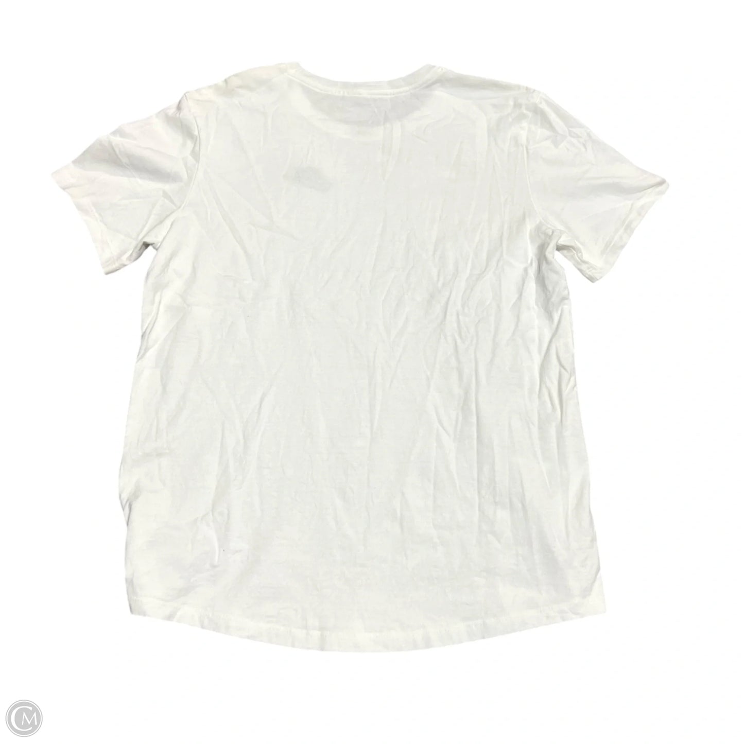 Athletic Top Short Sleeve By Nike In White, Size: S