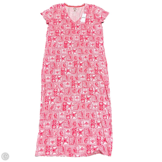 Dress Designer By Lilly Pulitzer In Orange & White, Size: Xl
