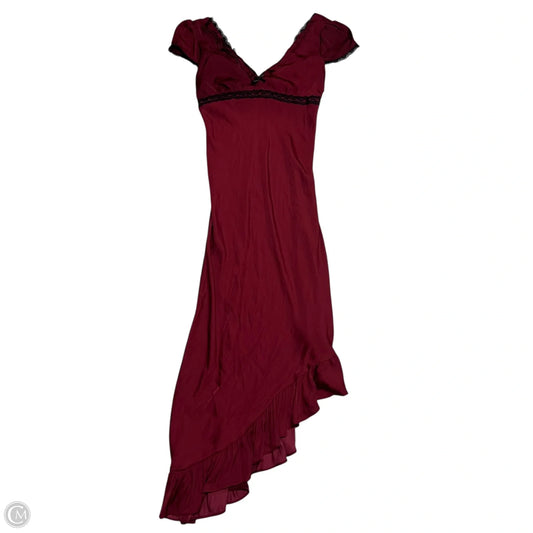 Dress Casual Maxi By Kimichi Blue In Black & Red, Size: L