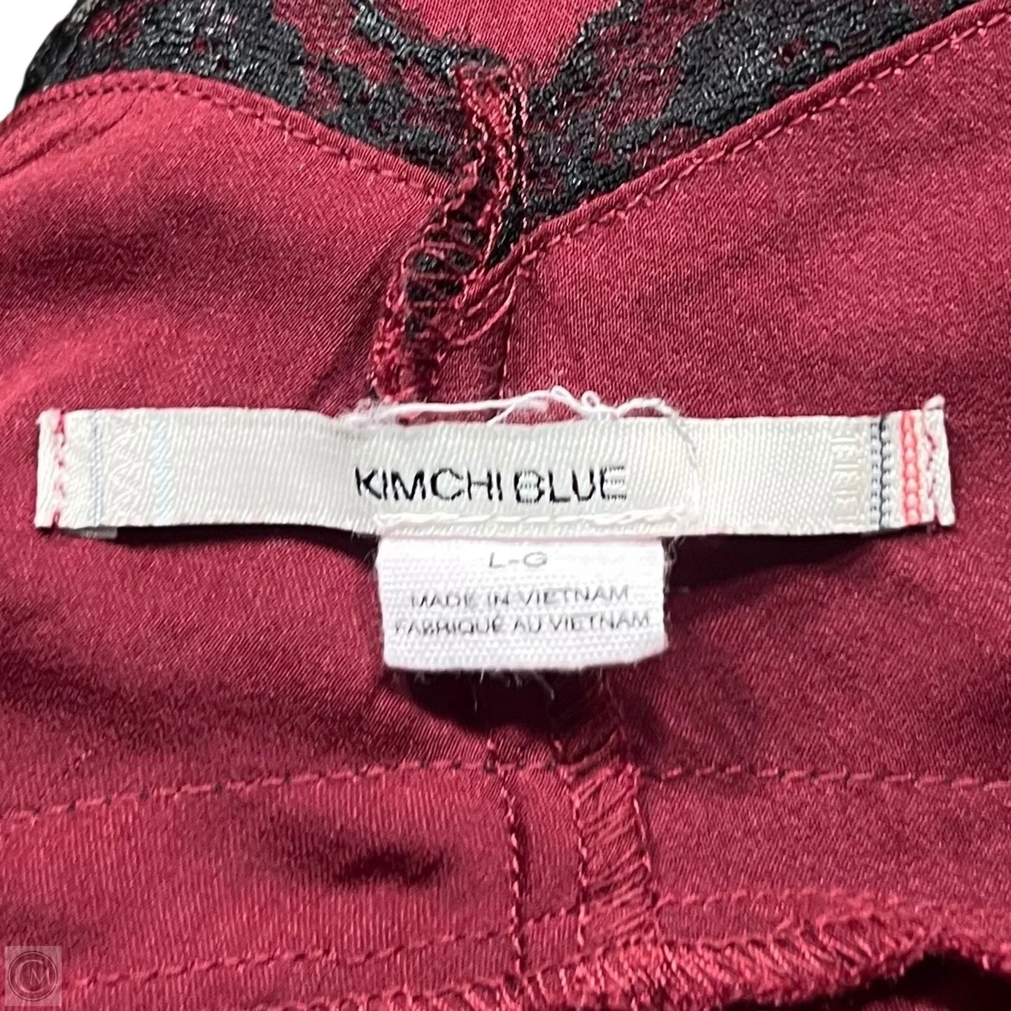 Dress Casual Maxi By Kimichi Blue In Black & Red, Size: L
