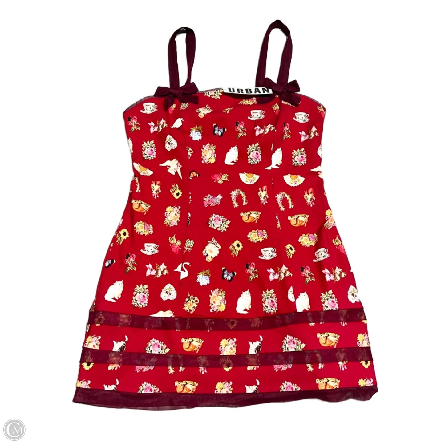 Dress Casual Short By Kimichi Blue In Red, Size: L