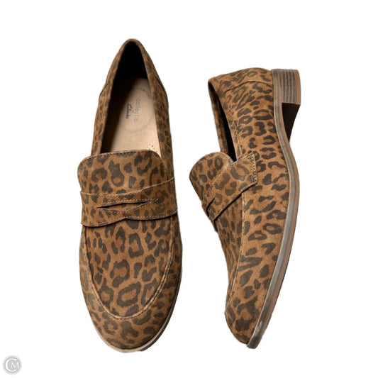 Shoes Heels Block By Clarks In Leopard Print, Size: 11