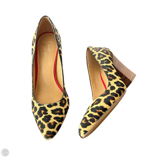 Shoes Heels Block By Crown Vintage In Leopard Print, Size: 7