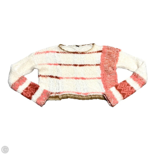 Sweater By Free People In Cream & Orange, Size: Xs