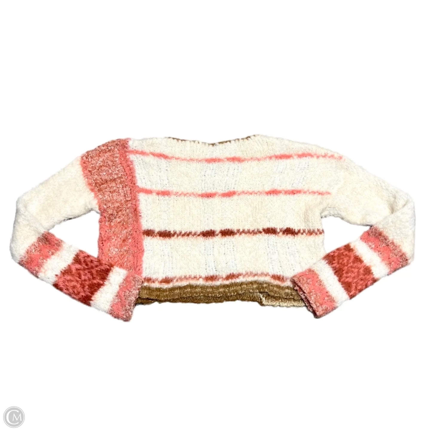 Sweater By Free People In Cream & Orange, Size: Xs