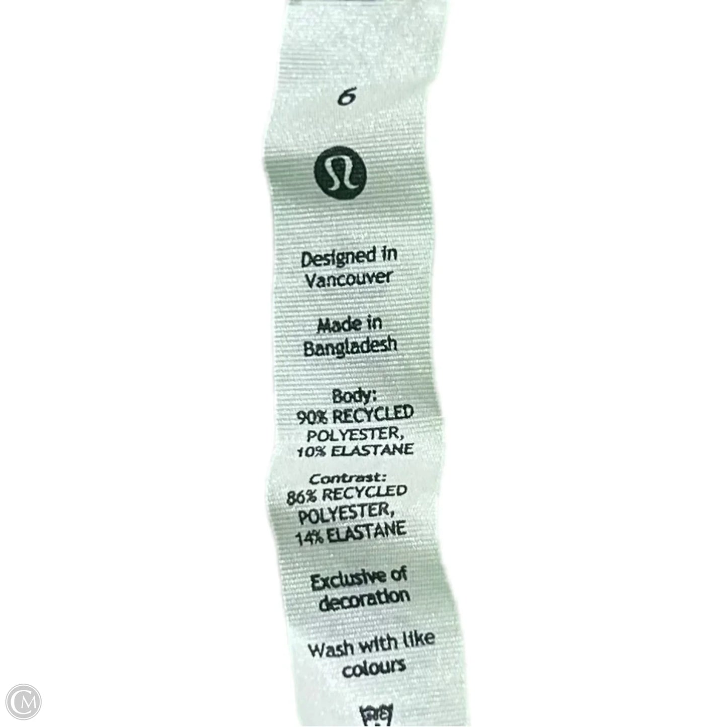 Athletic Top Short Sleeve By Lululemon In Green, Size: S