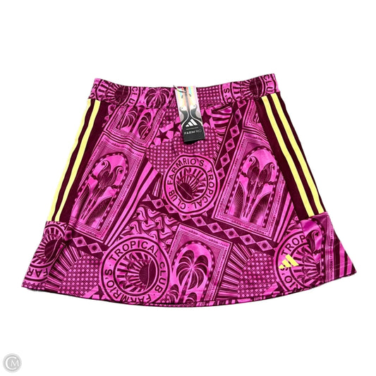 Skirt Mini & Short By Farm Rio In Pink & Red, Size: 4