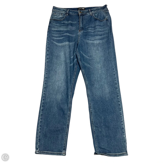 Jeans Straight By Fashion Nova In Blue Denim, Size: 16