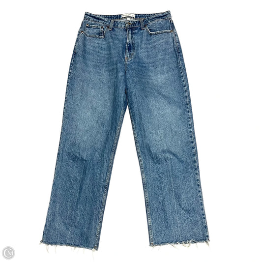Jeans Straight By Abercrombie And Fitch In Blue Denim, Size: 10