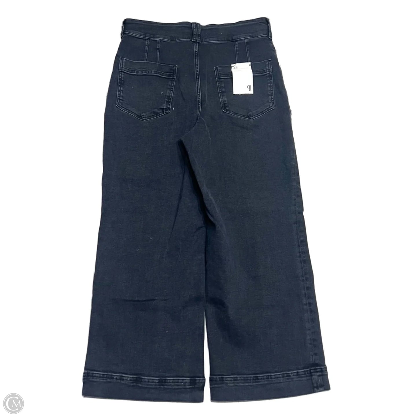 Jeans Wide Leg By Pilcro In Black Denim, Size: 14
