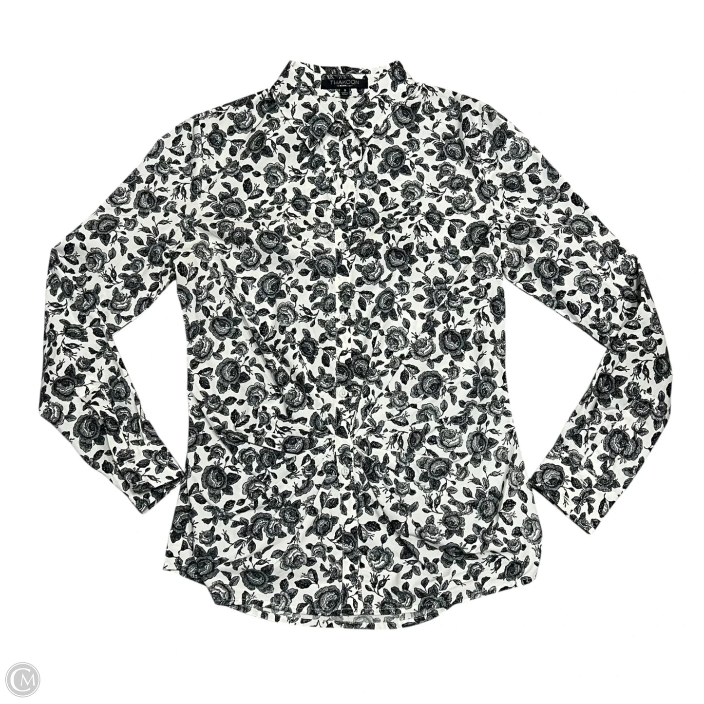 Top Long Sleeve By Thakoon In Black & White, Size: S