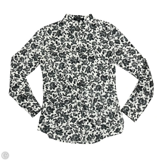 Top Long Sleeve By Thakoon In Black & White, Size: S