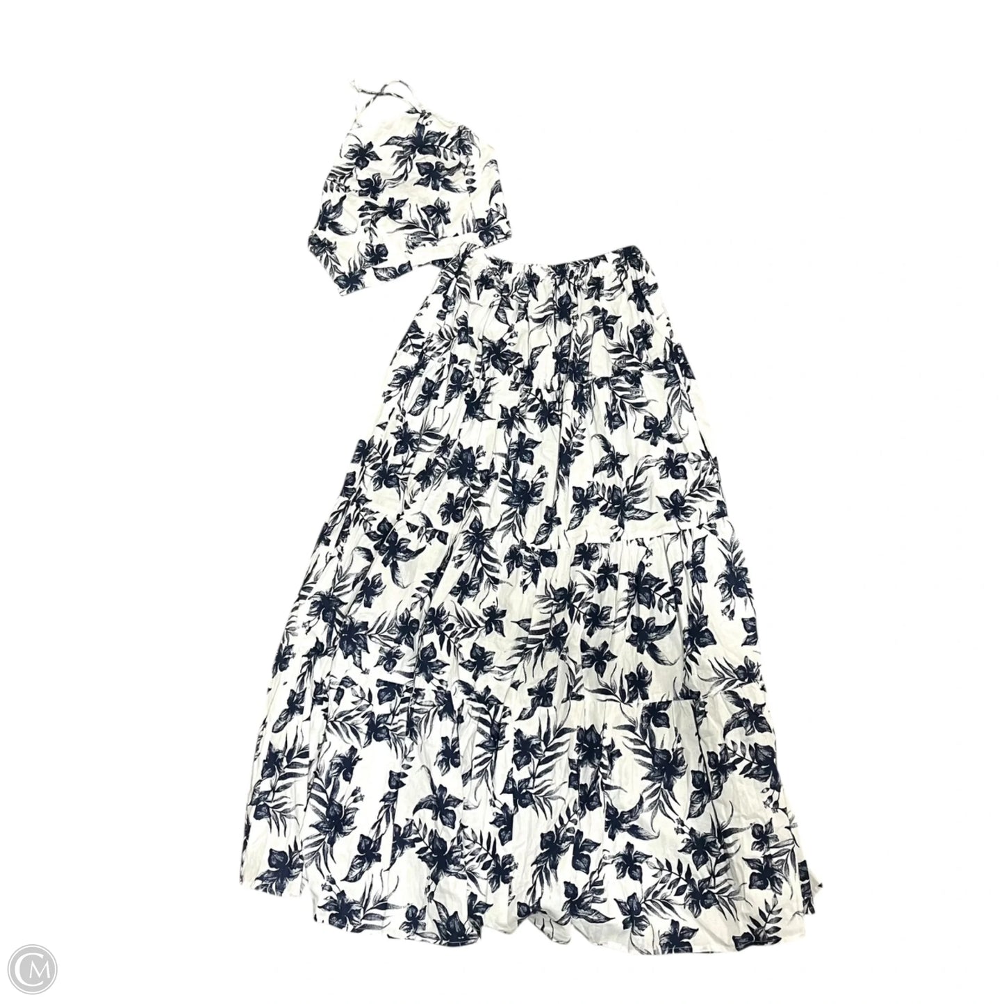 Skirt Set 2pc By Magnolia Boutique In Blue & White, Size: S