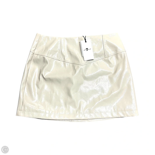 Skirt Mini & Short By 7 For All Mankind In Beige, Size: 12