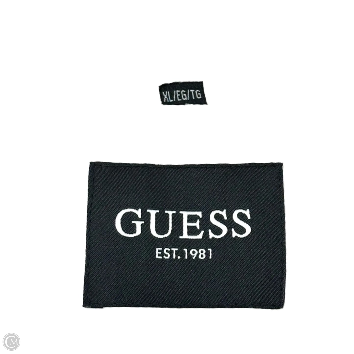 Coat Parka By Guess In Cream, Size: Xl