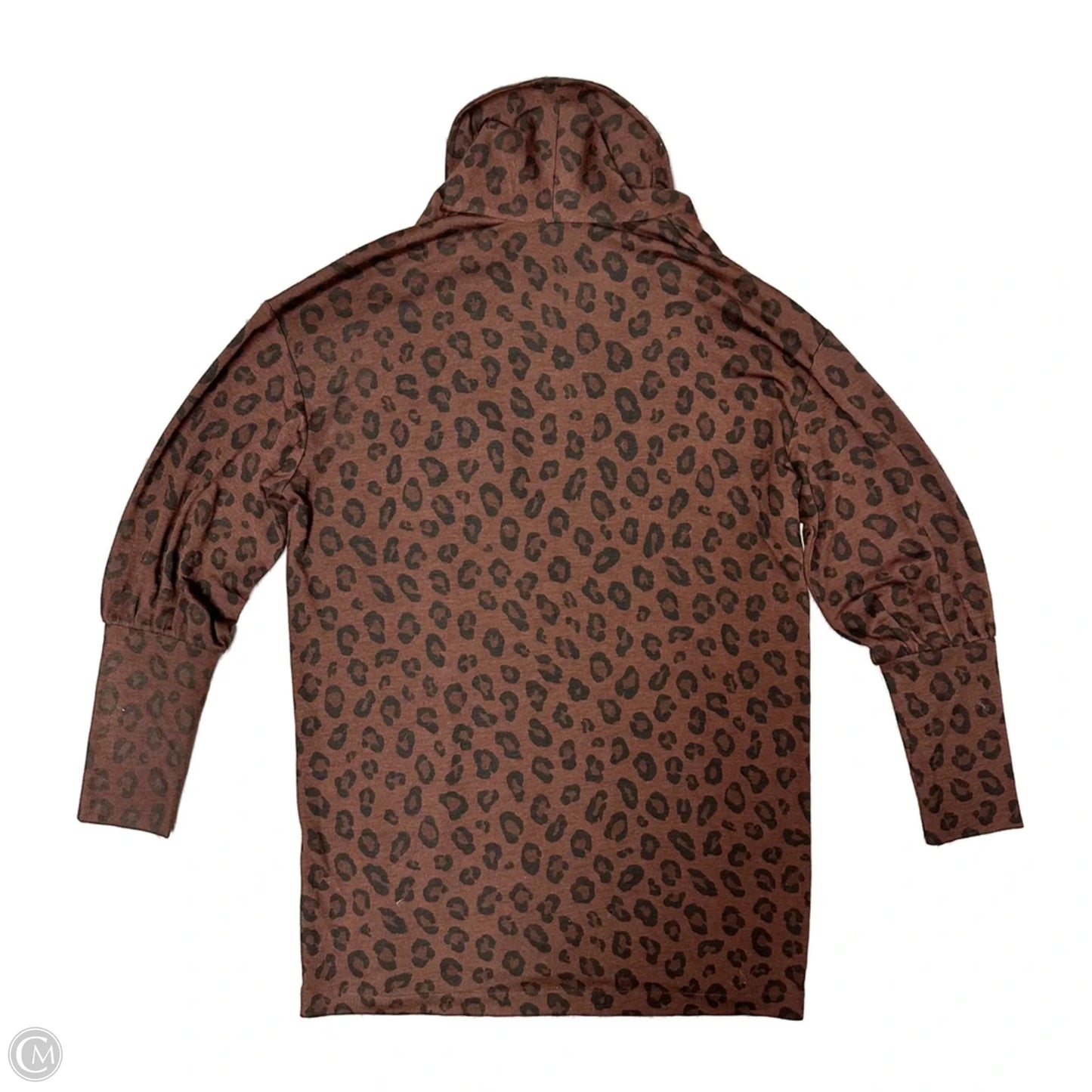 Sweater Cardigan By Ann Taylor In Leopard Print, Size: M