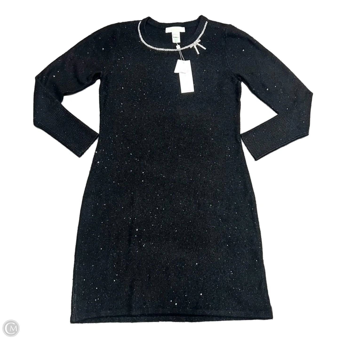 Dress Designer By Lilly Pulitzer In Black & Silver, Size: M