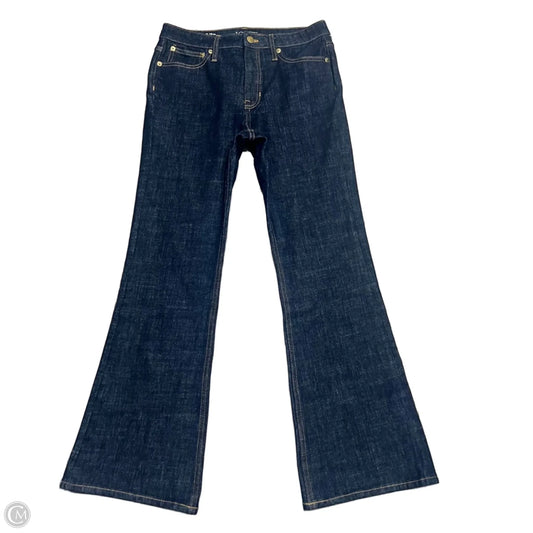 Jeans Flared By J. Crew In Blue Denim, Size: 4