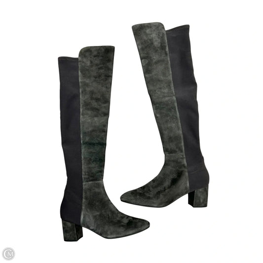 Boots Designer By Stuart Weitzman In Grey, Size: 9.5