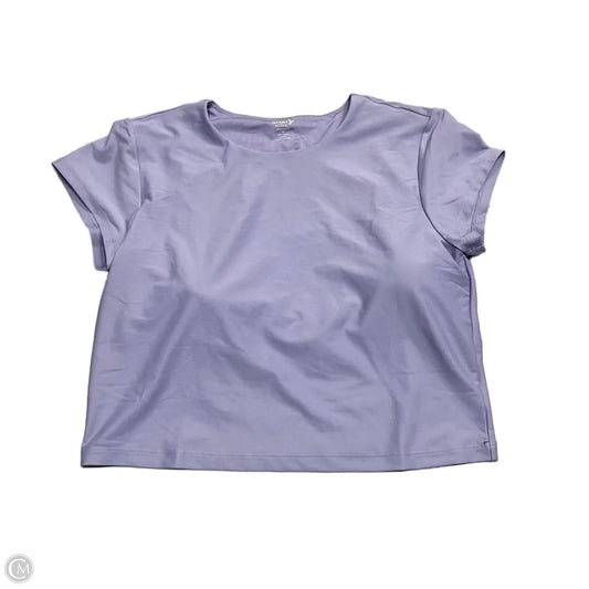 Athletic Top Short Sleeve By Old Navy In Purple, Size: Xl