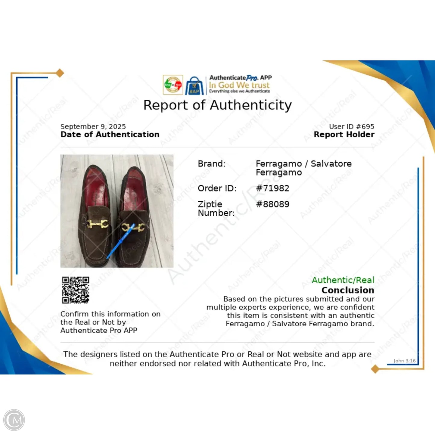 Shoes Luxury Designer By Ferragamo In Brown, Size: 9