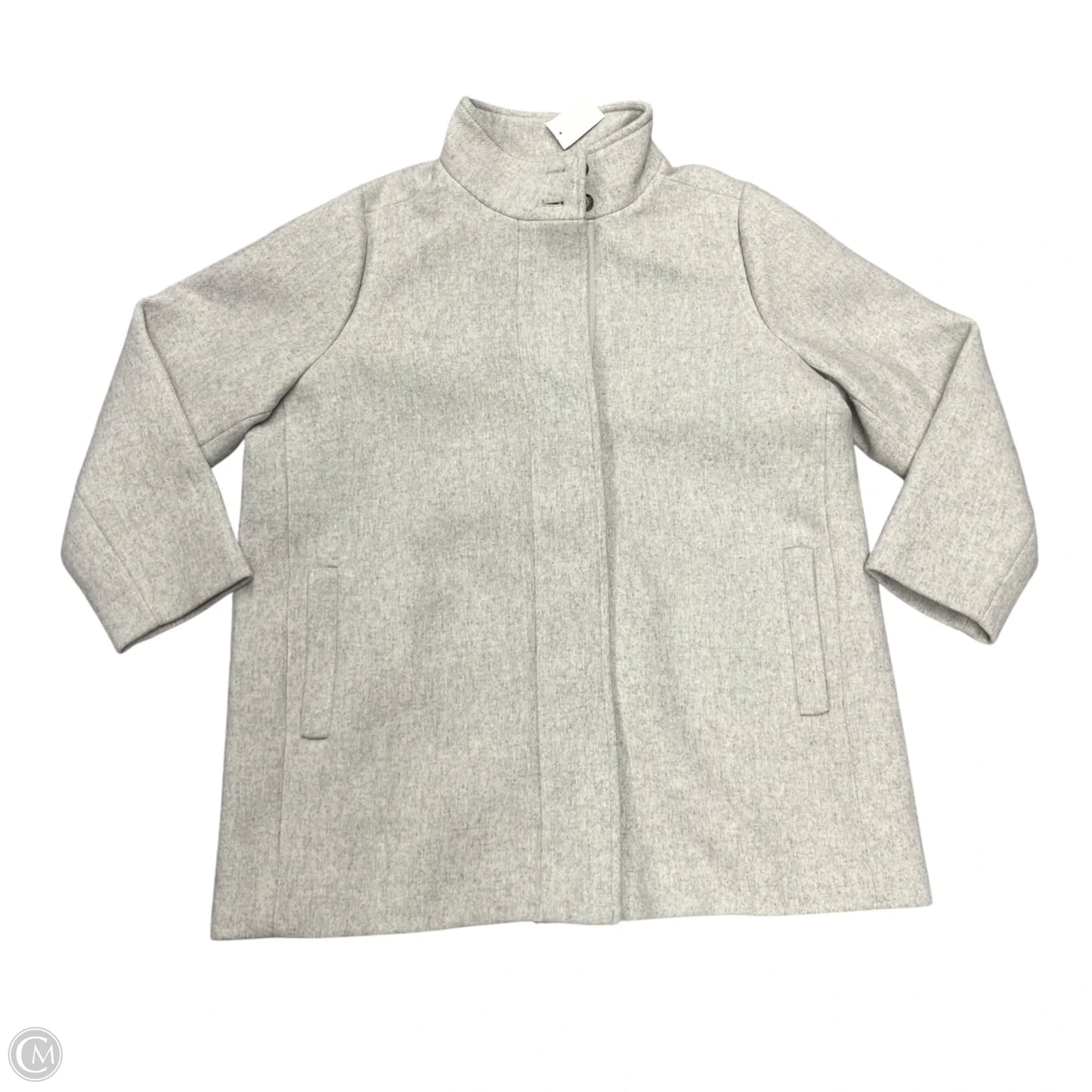 Coat Peacoat By J. Crew In Grey, Size: 3x