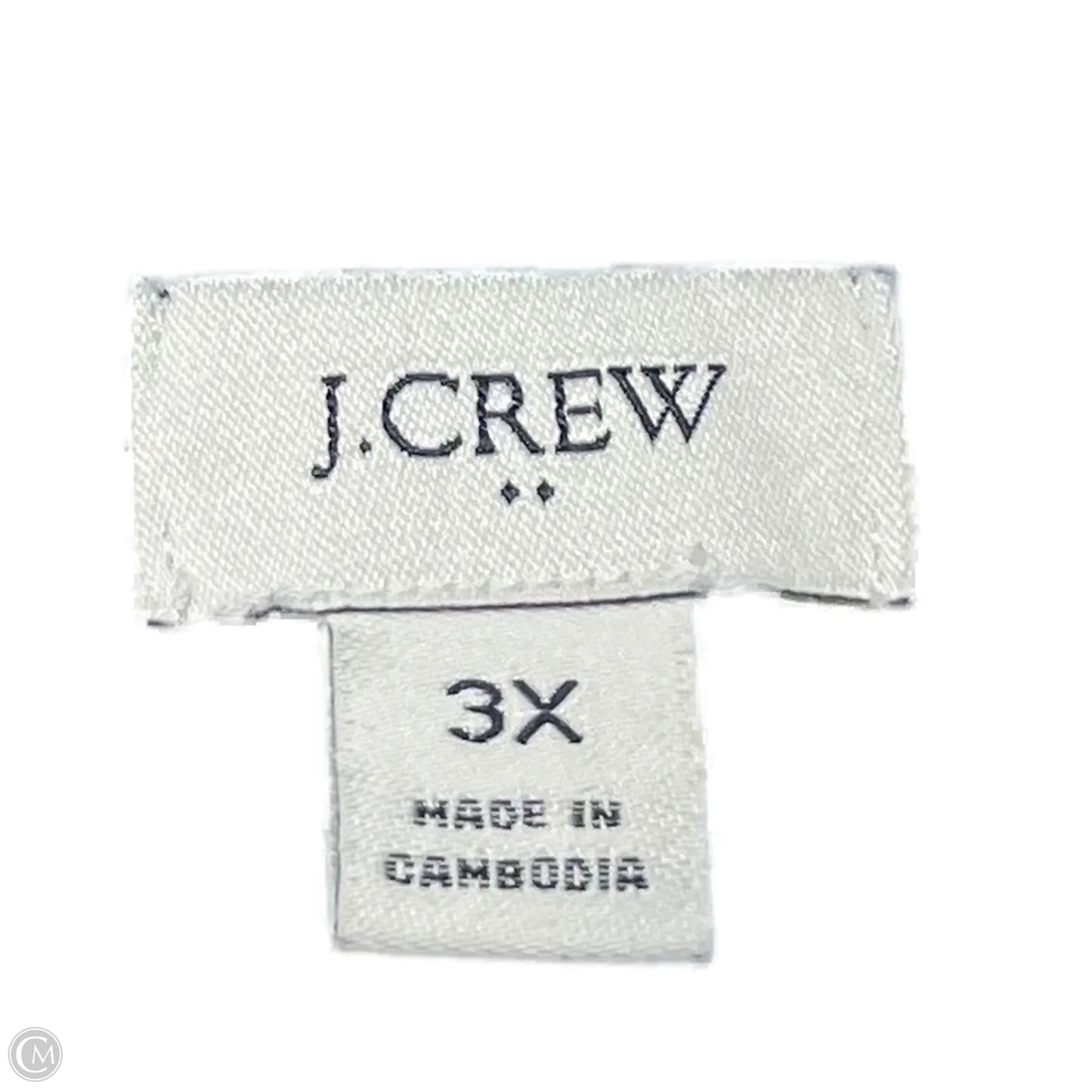 Sweater Cardigan By J. Crew In Blue & White, Size: 3x