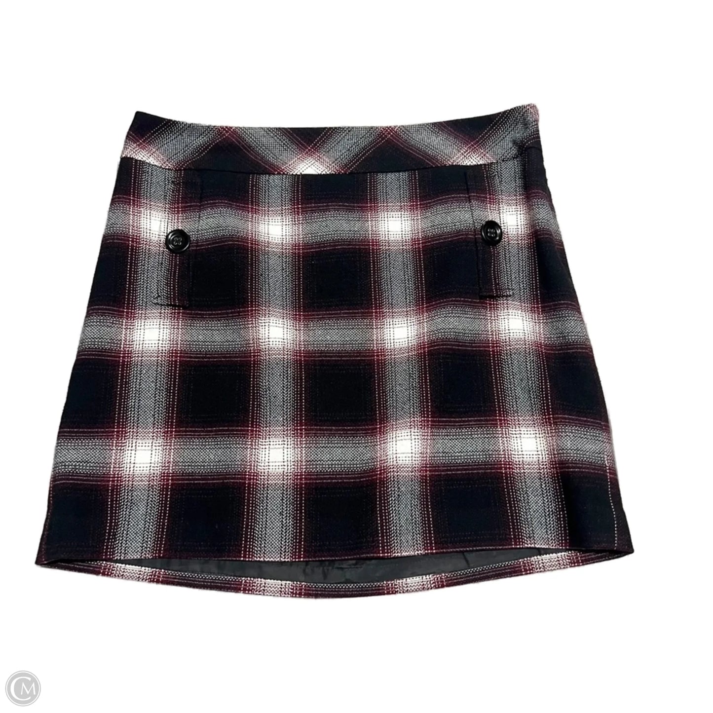 Skirt Mini & Short By Loft In Black & Red, Size: 8