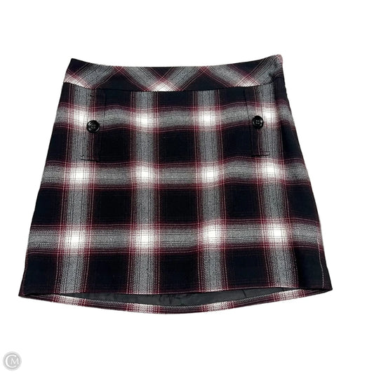 Skirt Mini & Short By Loft In Black & Red, Size: 8