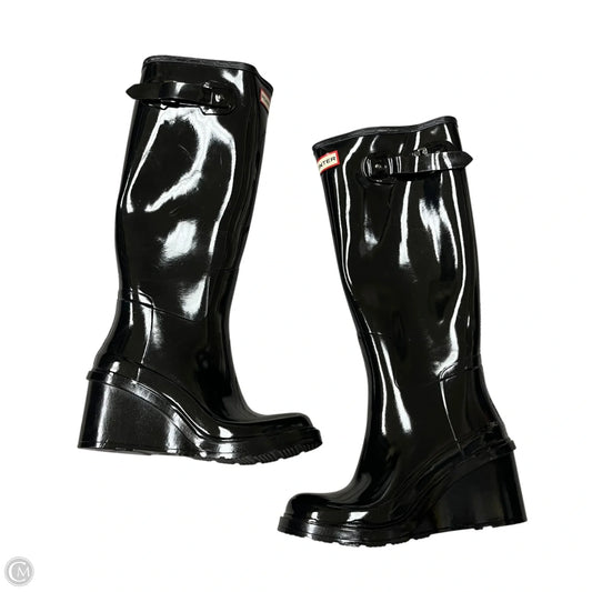 Boots Rain By Hunter In Black, Size: 7