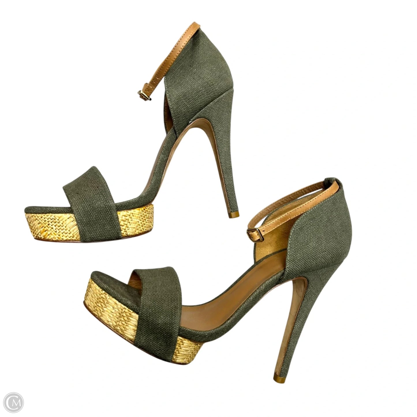 Sandals Designer By Tory Burch In Green, Size: 9.5