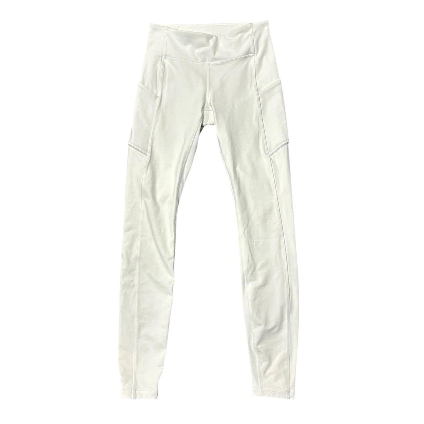 Athletic Leggings By Lululemon In White, Size: 4