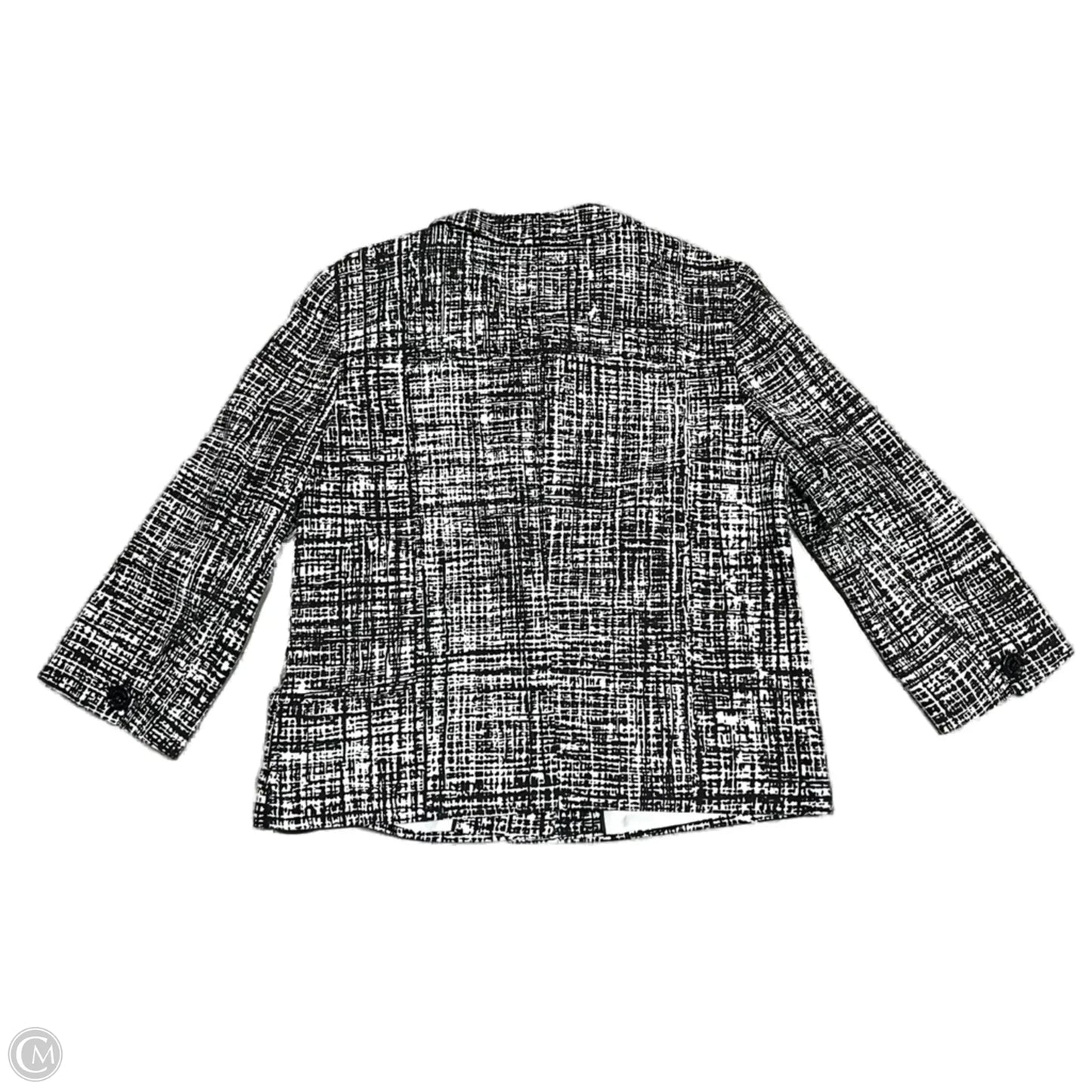 Blazer Designer By Kate Spade In Black & White, Size: M