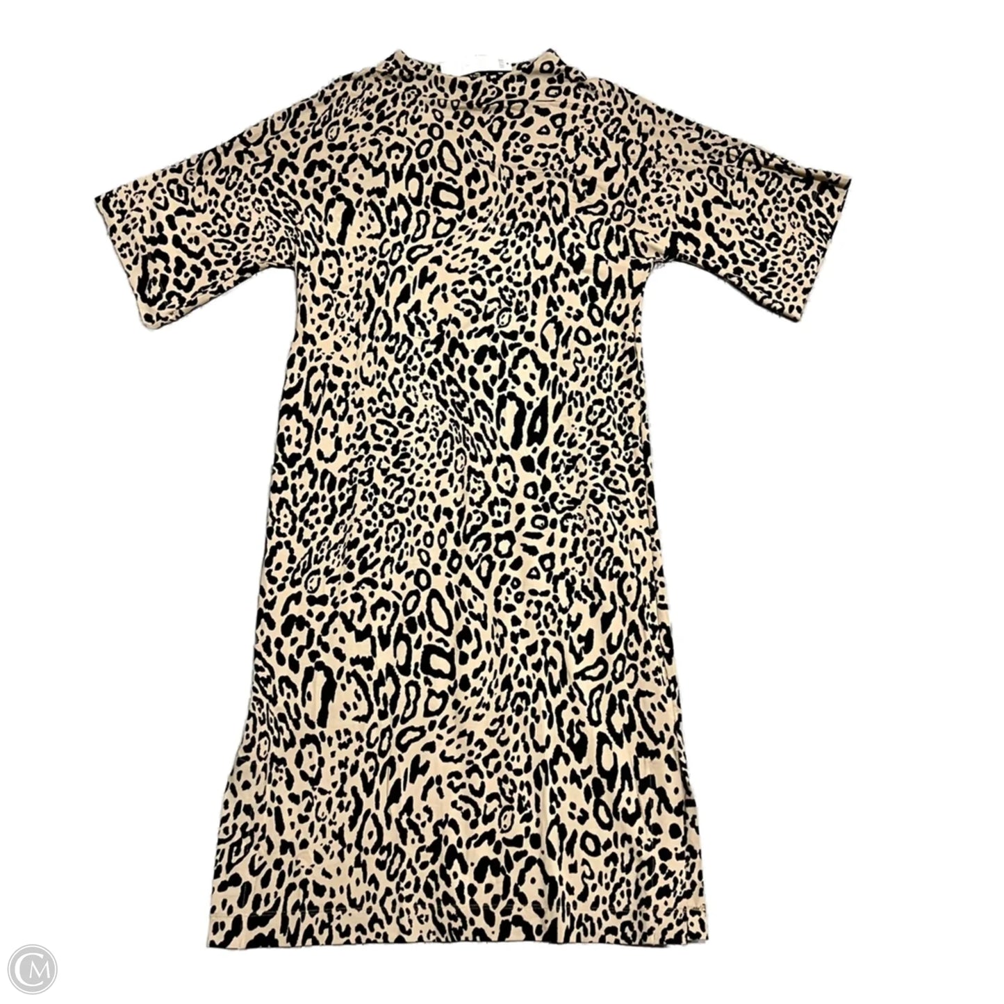 Dress Casual Midi By Chicos In Leopard Print, Size: L