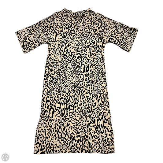 Dress Casual Midi By Chicos In Leopard Print, Size: L