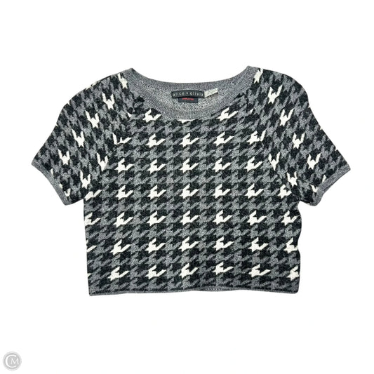 Sweater Designer By Alice + Olivia In Grey, Size: M