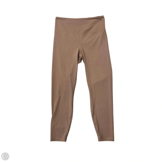 Athletic Leggings By Yogalicious In Brown, Size: 12
