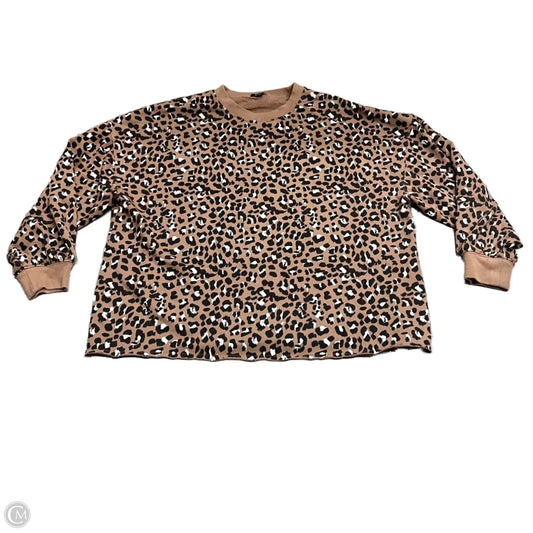 Sweatshirt Crewneck By Rails In Leopard Print, Size: S