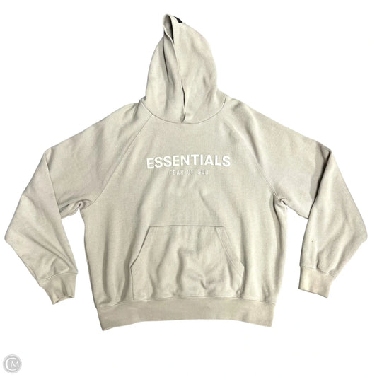 Sweatshirt Hoodie By Essentials Fear Of God In Taupe, Size: S