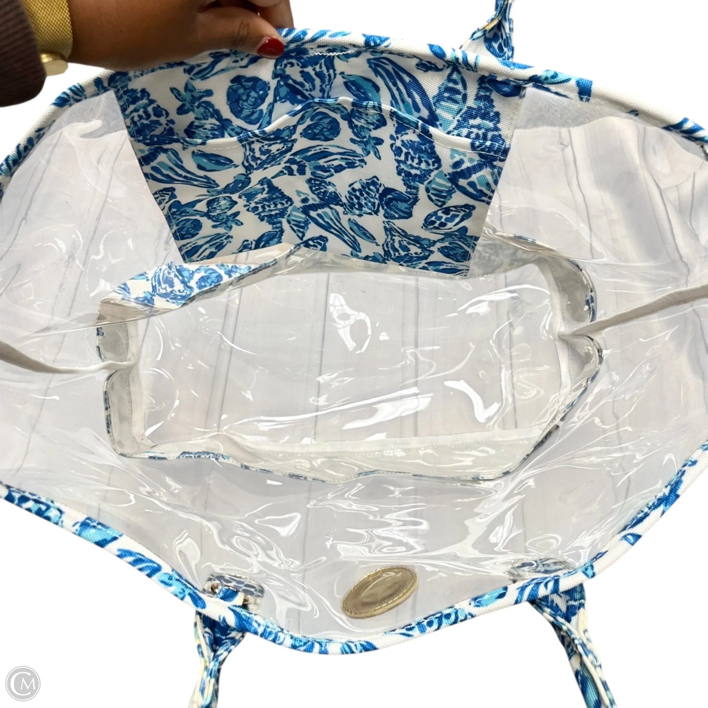 Tote Designer By Lilly Pulitzer, Size: Large