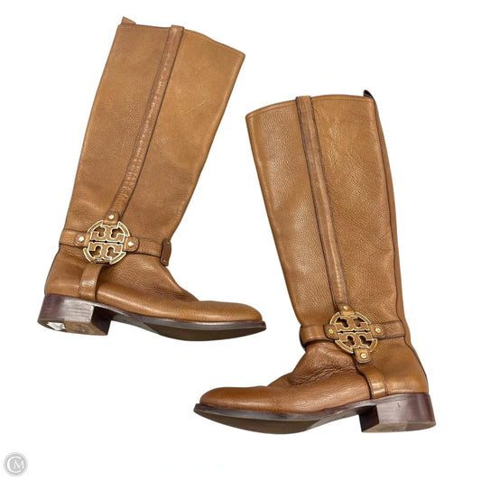 Boots Designer By Tory Burch In Brown, Size: 9.5