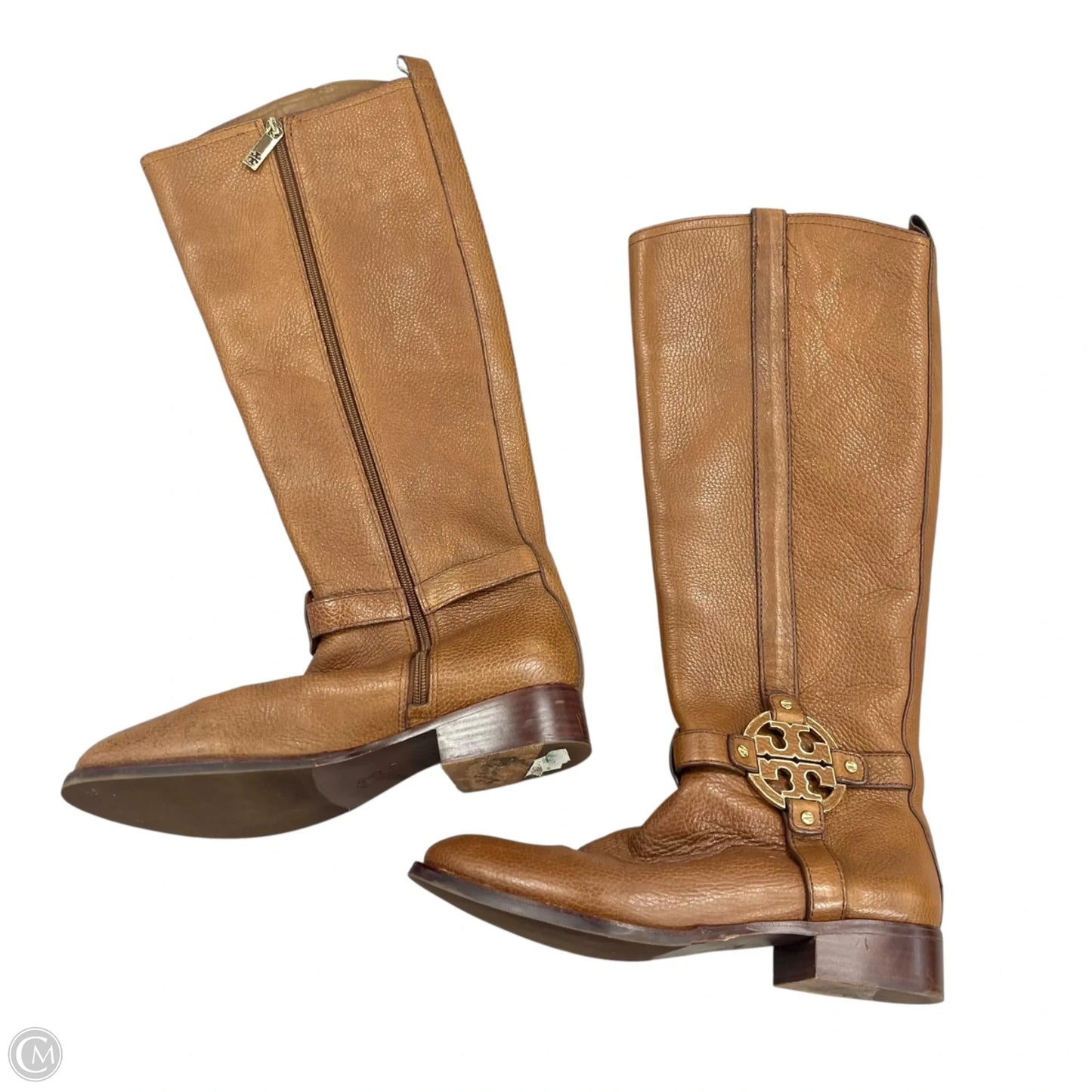 Boots Designer By Tory Burch In Brown, Size: 9.5