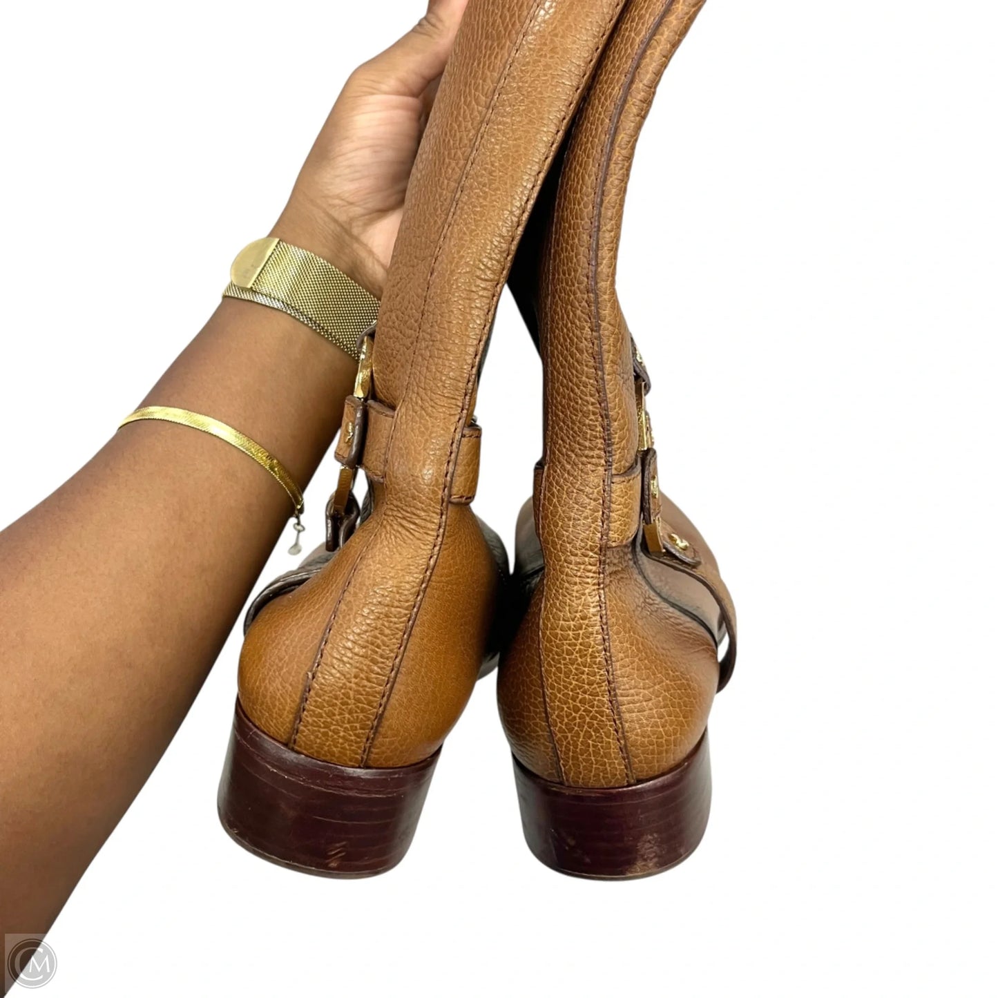 Boots Designer By Tory Burch In Brown, Size: 9.5