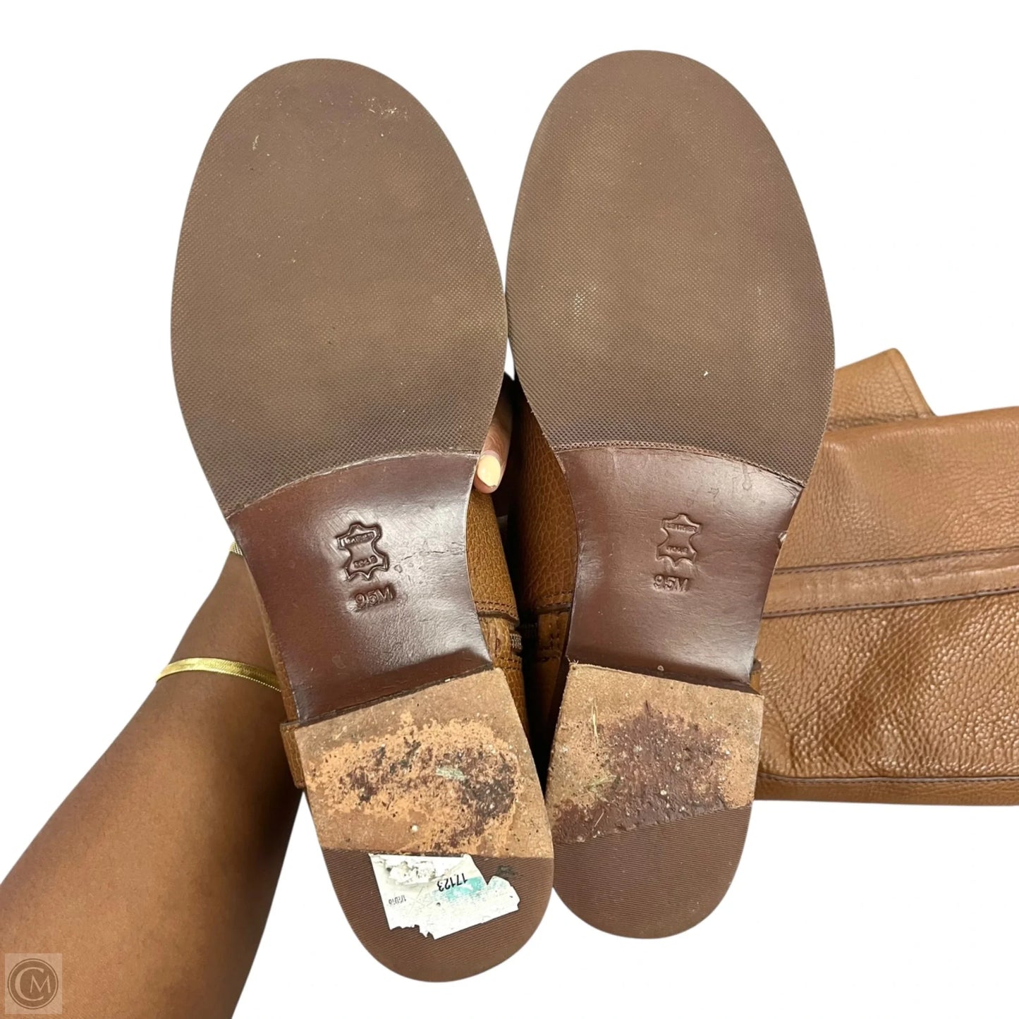 Boots Designer By Tory Burch In Brown, Size: 9.5